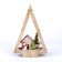 Decor with backlight "House in the form of a Christmas tree" 18 × 5 × 28 cm