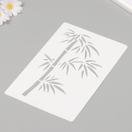 Plastic stencil "bamboo" 16x24 cm-1