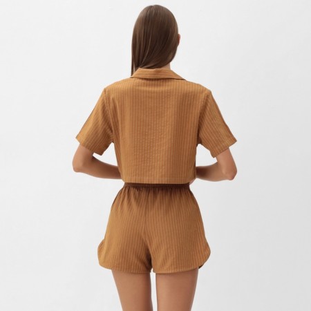 Female pajamas (shirt and shorts) KAFTAN "strip" R.40-42, security-3