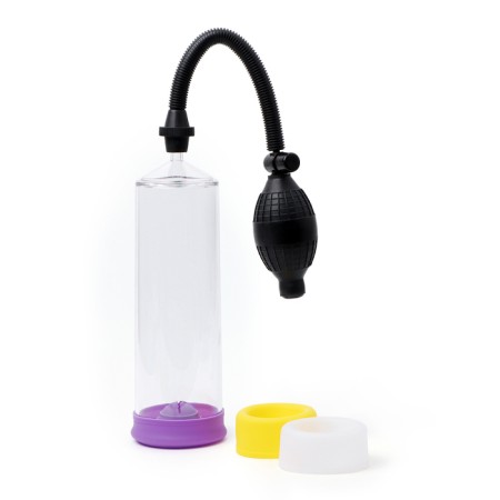 Pump for penis of the oki, vacuum, pear, ABS plastic, 23 cm, transparent-1