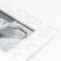 Polystone photo frame 10x15 cm "Tropical leaves" white 16.2x21 cm