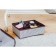 Organizer for storing linen Villy, 12 cells, 27 × 20 × 10 cm, white-brown