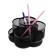 Chancellery trifle stand, 7 departments, metal mesh, black