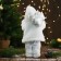 Santa Claus "in a white fur coat, with a flashlight and gifts" 30 cm