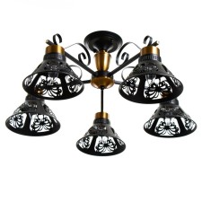 Sina chandelier 5he27 40w black and gold 65x65x28 cm Bayerlux