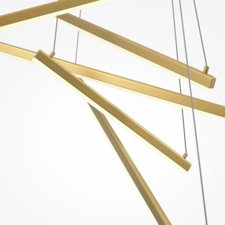 Suspension lamp Maytoni Mod016PL-L96GK, LED, 90 W, 1010x3200 mm, 2900 lm, gold-1