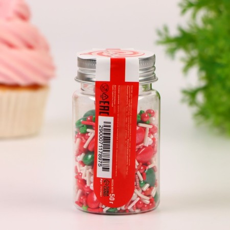 New Year. Sprinking confectionery "New Year rushes to us", 50 g-2