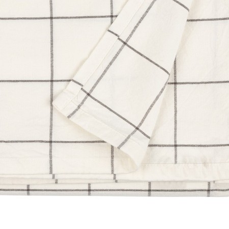 White cotton tablecloth in the Essential cage, size 170x250 cm-3