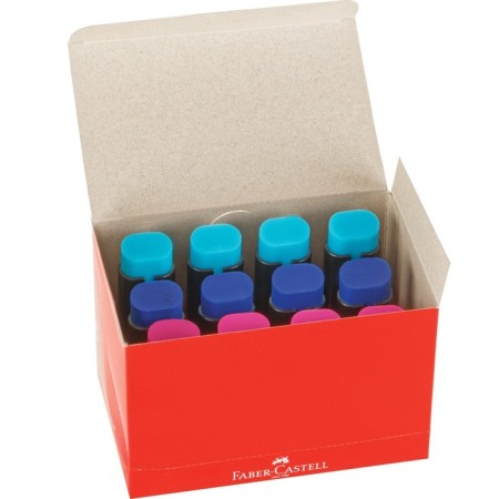 Plastic grinder with Faber-Castell Combi eraser, 1 hole, container, mix-8