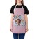 Apron kitchen with a photo print "Postman with a gift", adjustable, size OS