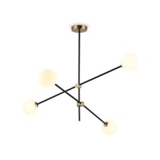 Suspended Ambrella Light, Modern, TR2507, 4XG9, Black color, brass