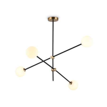 Suspended Ambrella Light, Modern, TR2507, 4XG9, Black color, brass
