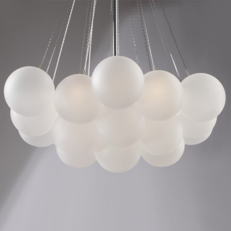 Suspended lamp Fiesta, 6xe14, color chrome-13