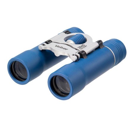 Binoculars VEBER SPORT New BN, 10 × 25, blue / silver color