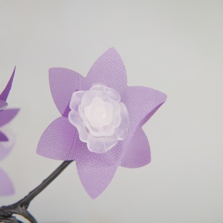 LED bush "Large roses" 30 cm, 32 LED, blinking, 220 V, glow of multi (RG/RB)-4