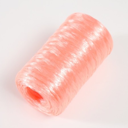 Gingerbread for manual knitting 100% polypropylene 200m/50g. (34-orange-red)-1