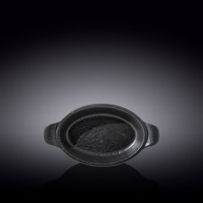 Форма для запекания овальная Wilmax England Slate Stone, с ручками, размер 23.5х12.5 см, 300 мл, цвет чёрный сланец
