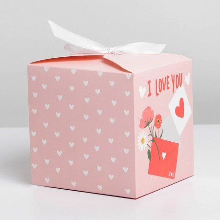 Gift folding box, packaging, “letter”, 12 x 12 x 12 cm-1