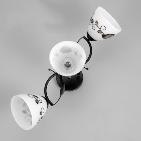 Chandelier "Arya" 3he27 40W black 58x26 cm-4