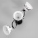 Chandelier "Arya" 3he27 40W black 58x26 cm