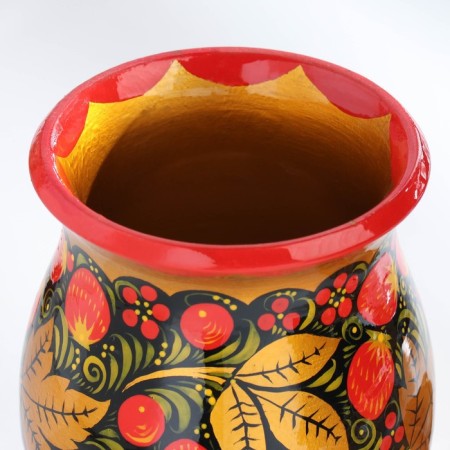 Set "hostess", 6 spoons and vase, 13 × 9 cm, Khokhloma-3