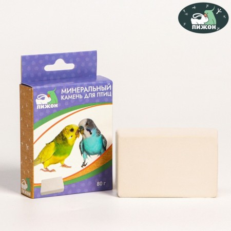 Mineral stone "Pigger" for birds, block, 80 g-7