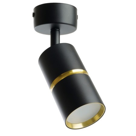 The lamp wall-flowing Feron ML1861, IP20, GU10, 35 W, 55x55x165 mm, black/gold color
