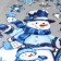 Room Decor Stickers "Snowmen" 24x41 cm