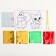 New Year's set for creativity. Application by foil "New Year! Santa Claus with a fox "