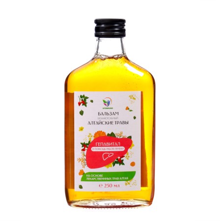 Balm of Altai herbs to help the liver, 250 ml glass-1