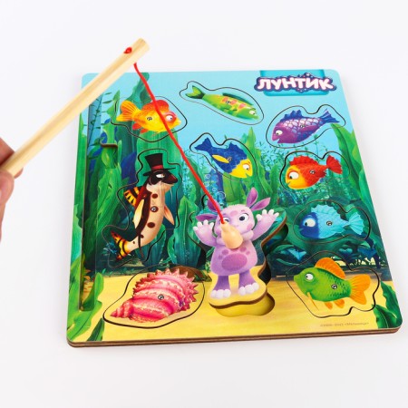 Lyuntik player game “Water Adventures” 10 characters, catch the heroes with a fishing rod-3