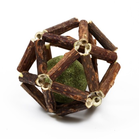 Double ball for cats made of pressed cat mint and Matatabi, 6-6.5 cm