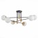 Ceiling Ceiling ST LUCE. SL1203.402.06. Limano. 6x40 watts, E27, 98.5x98.5x33.7 cm, bronze color, black
