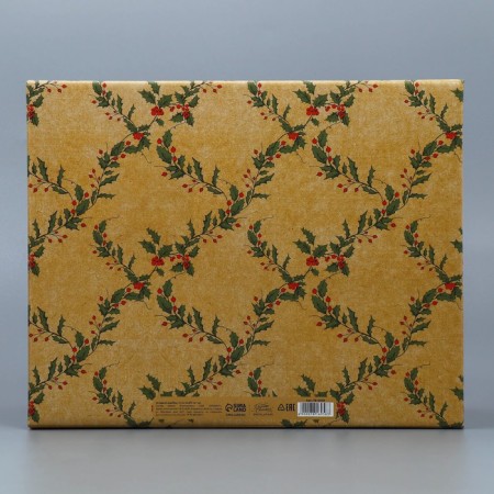 Retro folding box, 31.2 x 25.6 x 16.1 cm, New Year-4