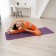 Yoga mat 183 × 61 × 0.8 cm, two -tone, purple color
