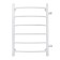 Water towel "Sanprise" Classic P6, 500x800 mm, side connector., White matte