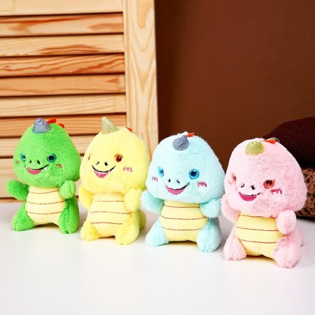 Soft toy "Dragon" on a key fob, 12 cm, color mix-3