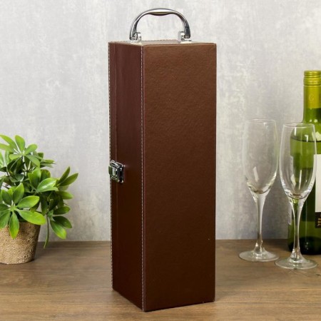 Casket Wood for a bottle "Gentleman" Coffee 35.5x12x11 cm-5