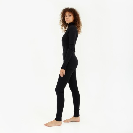 Women's thermal underwear (longshit, leggings) minku Black color, river 54-4