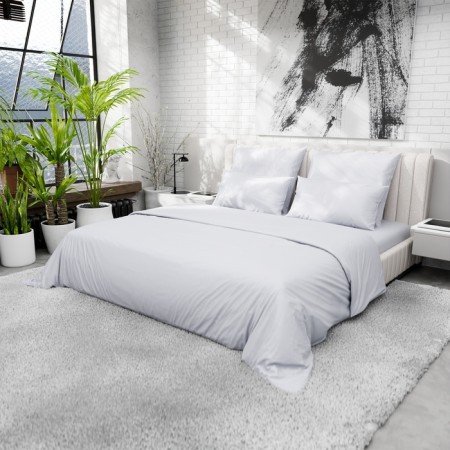 Pillowcase 220s Etel 70*70 cm, central-gray, satin, 100% cotton-2