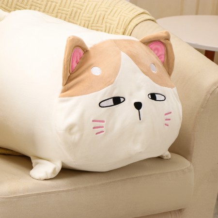 Soft toy "cat", 70 cm, white color-2