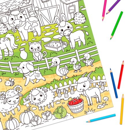 Painting giant "Who lives on the farm?"-2