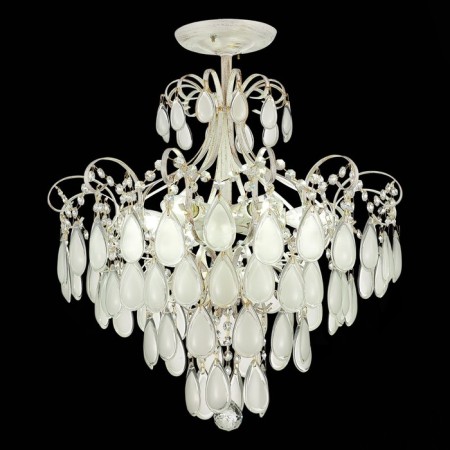 Ceiling EVOLUCE lamp. Sle160302-06. Magonza. 6x60 watts, E14, 50x50x75 cm, golden color-1