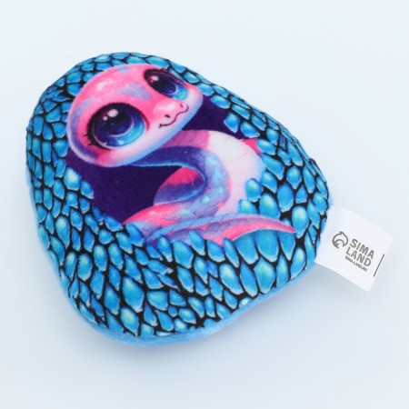New Year's Magnet Soft "snake in the egg", blue-2