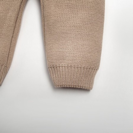 Knitted crumb set "Cute" growth 86-92 cm, beige color-7