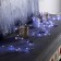 Garland “thread” 2 m Rosa with nozzles “ice petals”, IP20, silver thread, 40 LED, white glow, AAX3