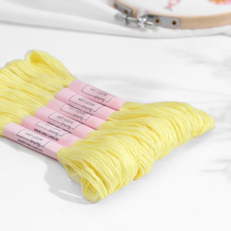 Muline threads, 8 ± 1 m, Lemonnoye Color No. 445-1