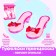 A set of jewelry "Shoes for Princess", light, raspberry