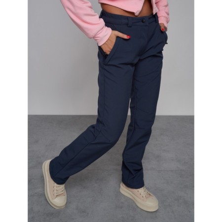 Sports female trousers, size 48, blue color-17