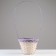 Wicker basket, d18x15/50, purple, bamboo